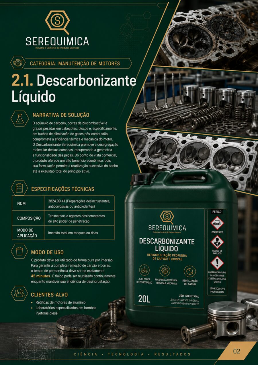 Produtos Serequímica em operação
